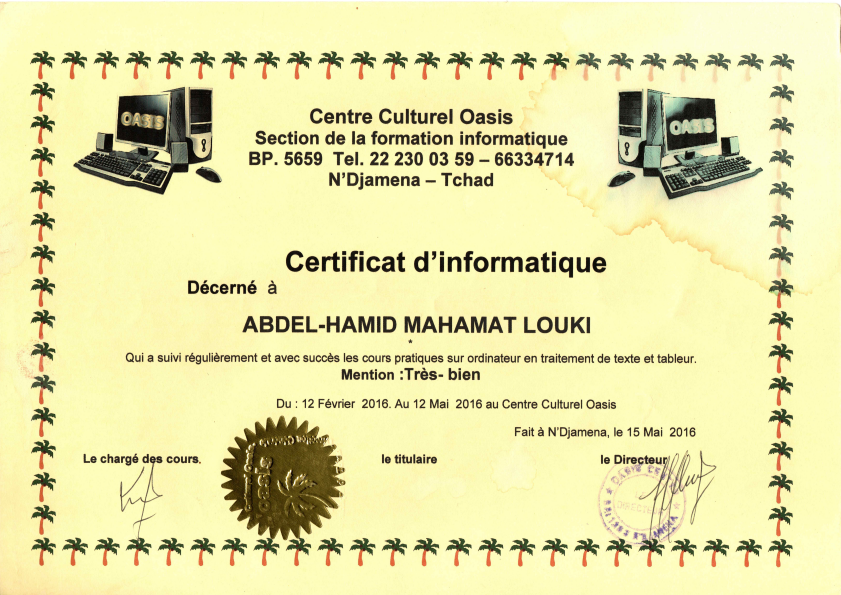 Certificat Informatique